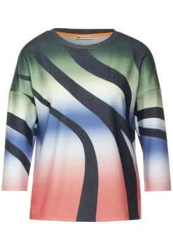 Street One Shirts*Shirt mit Multicolour Print novel green