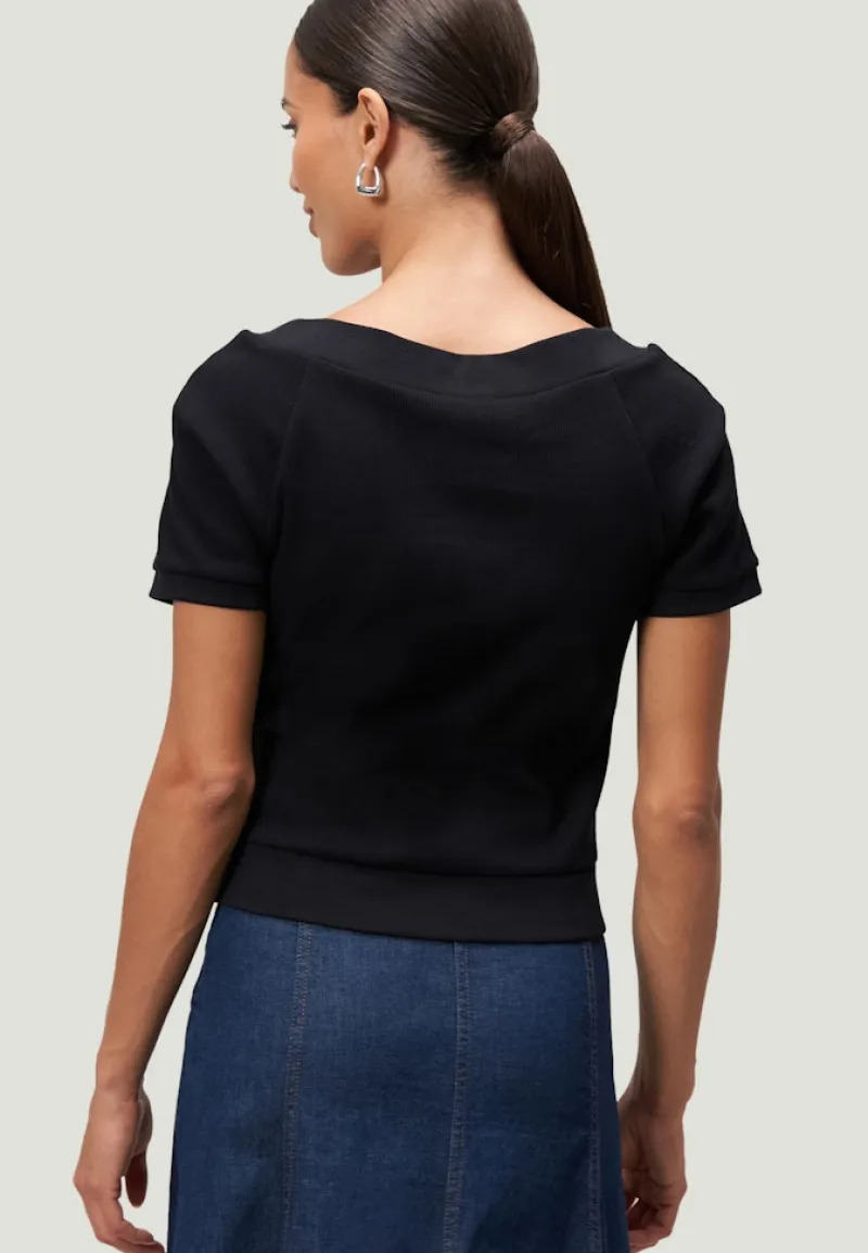 Zero Shirts*Shirt mit Nieten patch blacksilver