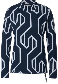 Street One Shirts*Shirt mit Print deep blue