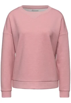 Street One Pullover & Sweatshirts*Shirt mit Ripp-Detail powder pink mel.