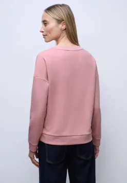 Street One Pullover & Sweatshirts*Shirt mit Ripp-Detail powder pink mel.