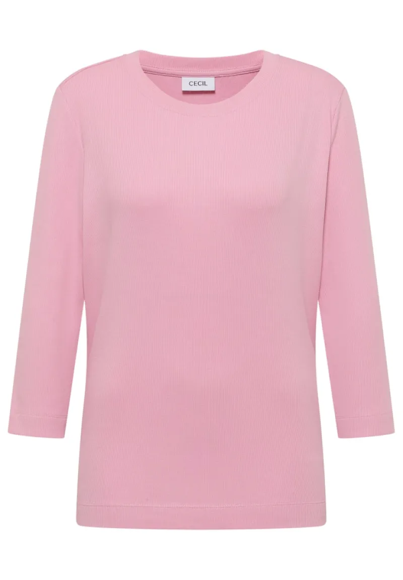 Cecil Shirts*Shirt mit Rippstruktur blossom glow