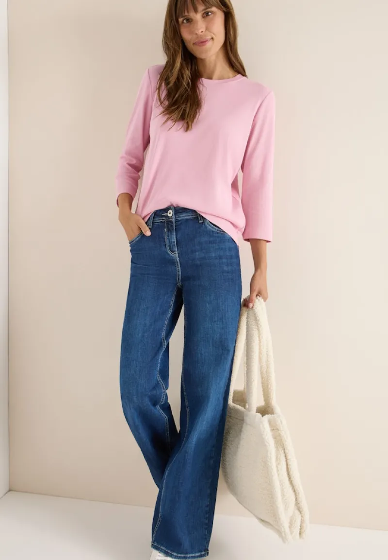 Cecil Shirts*Shirt mit Rippstruktur blossom glow