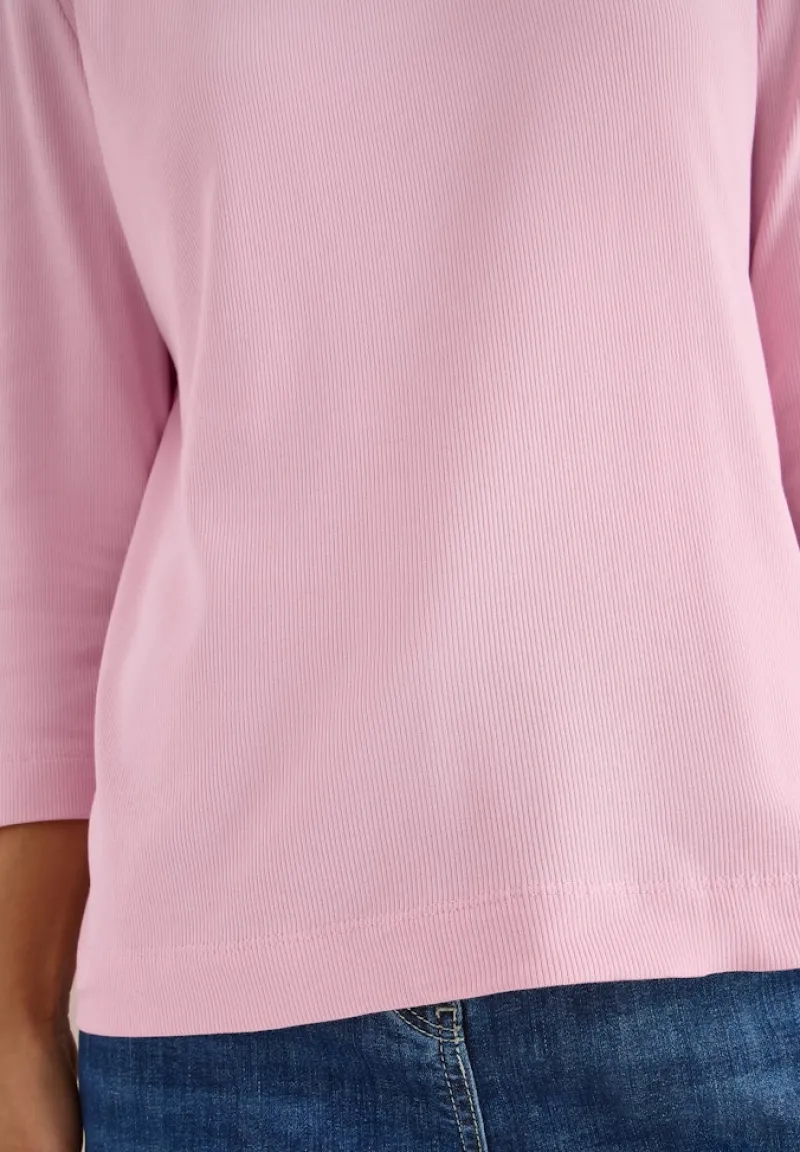 Cecil Shirts*Shirt mit Rippstruktur blossom glow