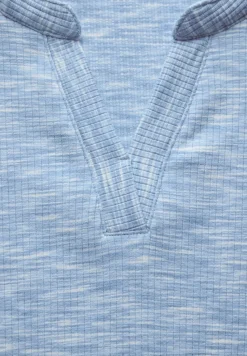 Cecil Shirts*Shirt mit Rippstruktur light blue melange