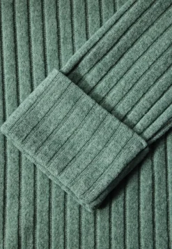 Street One Pullover & Sweatshirts*Shirt mit Rippstruktur sunlit green mel.