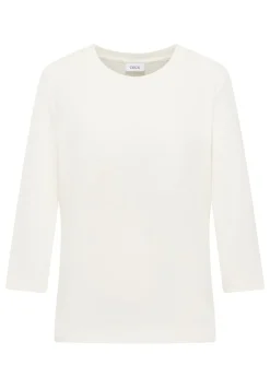Cecil Shirts*Shirt mit Rippstruktur vanilla white
