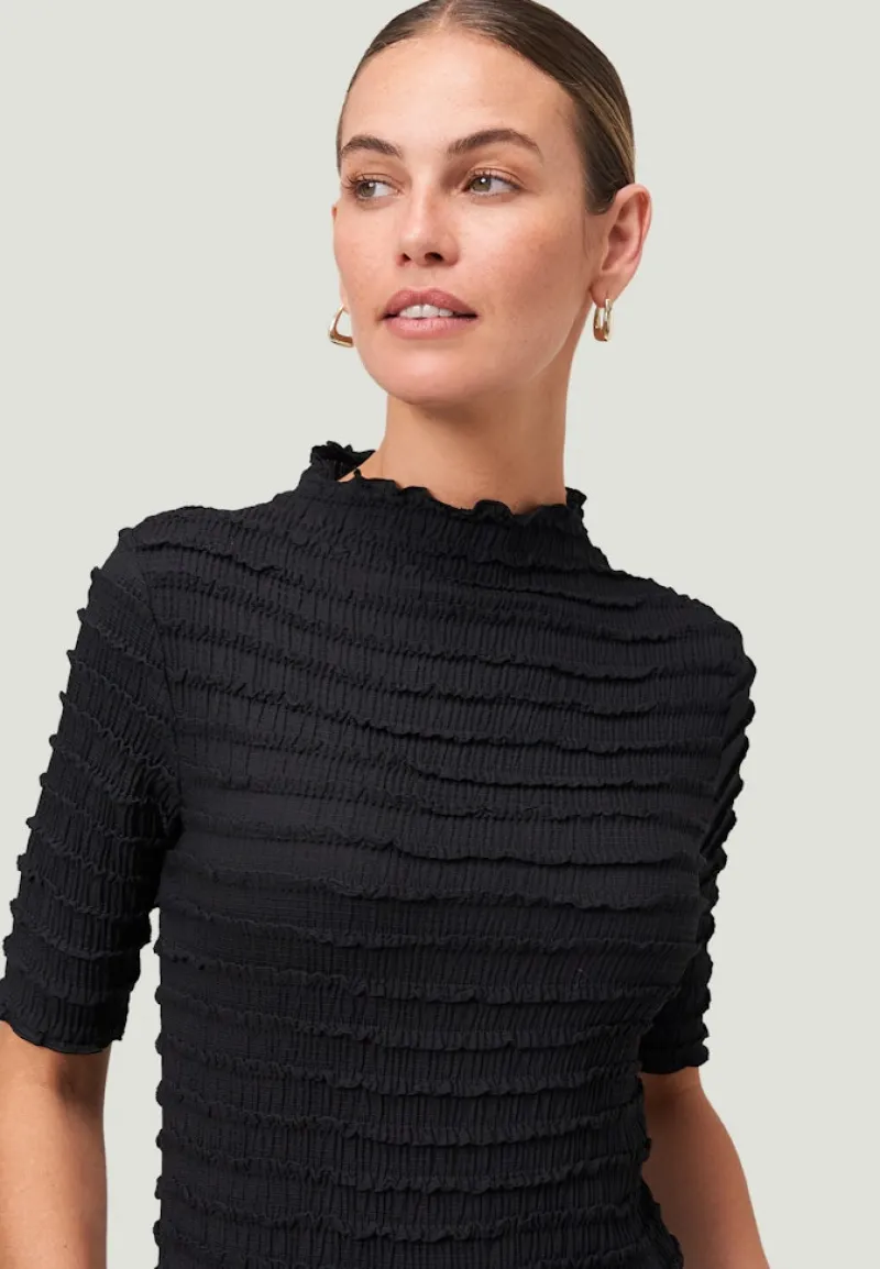 Zero Shirts*Shirt mit Rüschen black beauty