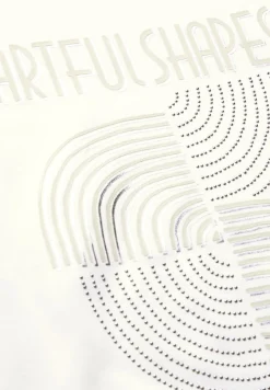 Cecil Shirts*Shirt mit Schimmer-Print vanilla white