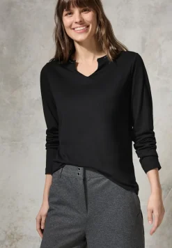Cecil Shirts*Shirt mit Schmucksteinchen Black