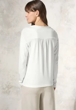 Cecil Shirts*Shirt mit Schmucksteinchen vanilla white