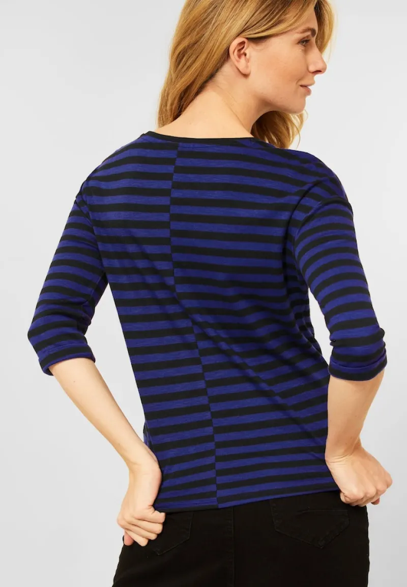 Cecil Shirts*Shirt mit Streifen Muster cosmic blue