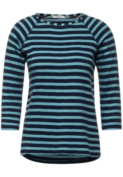 Cecil Shirts*Shirt mit Streifen Muster light eucalyptus green