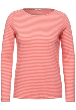 Cecil Shirts*Shirt mit Streifen Muster rose pepper