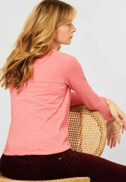 Cecil Shirts*Shirt mit Streifen Muster rose pepper