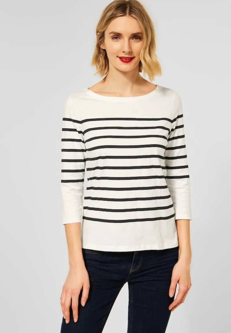 Street One Shirts*Shirt mit Streifen off white