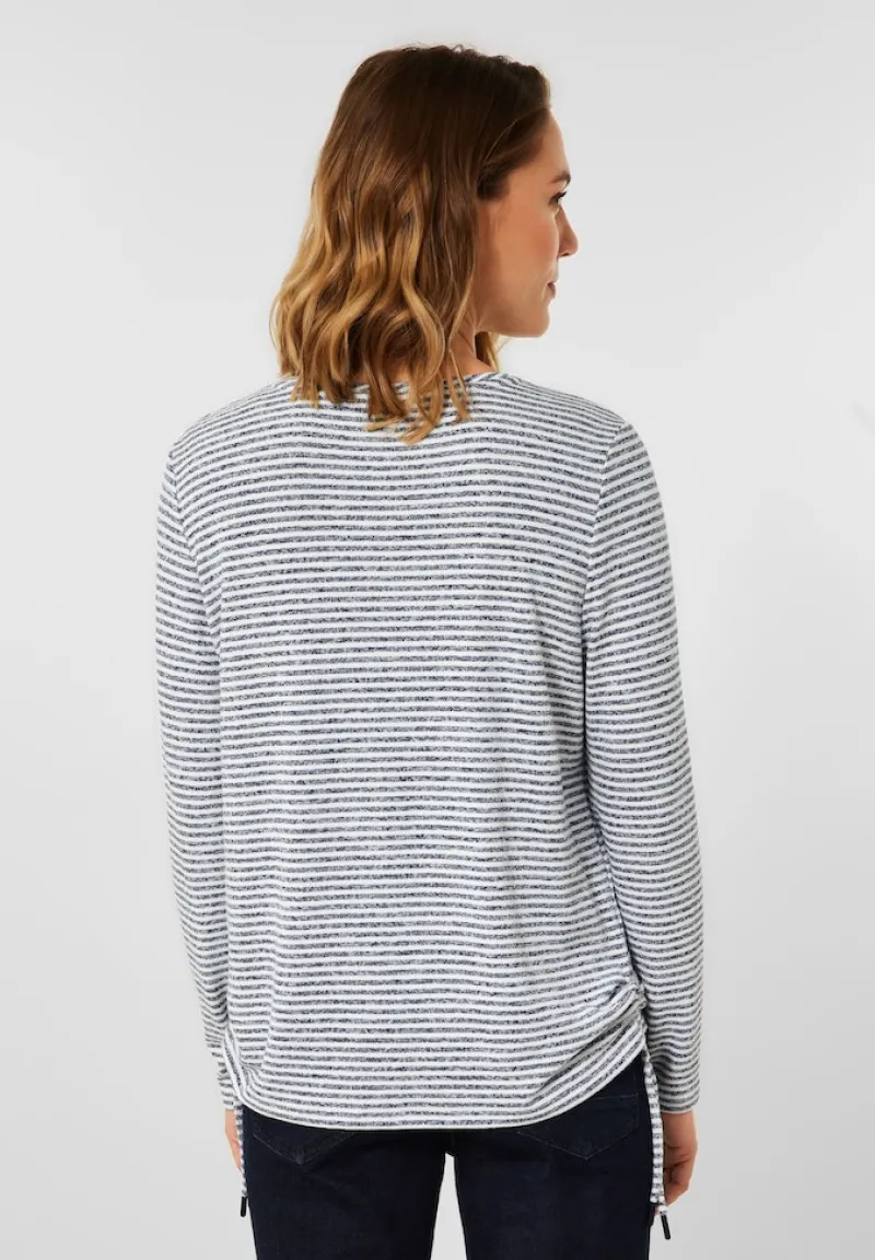 Cecil Shirts*Shirt mit Streifenmuster mid blue melange