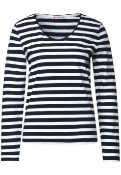 Street One Shirts*Shirt mit Streifenmuster deep blue