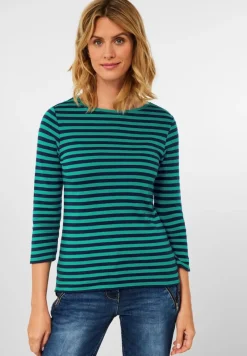 Cecil Shirts*Shirt mit Streifenmuster smaragd green
