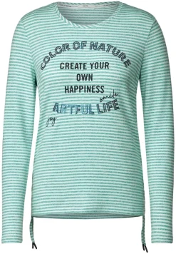 Cecil Shirts*Shirt mit Streifenmuster smaragd green melange