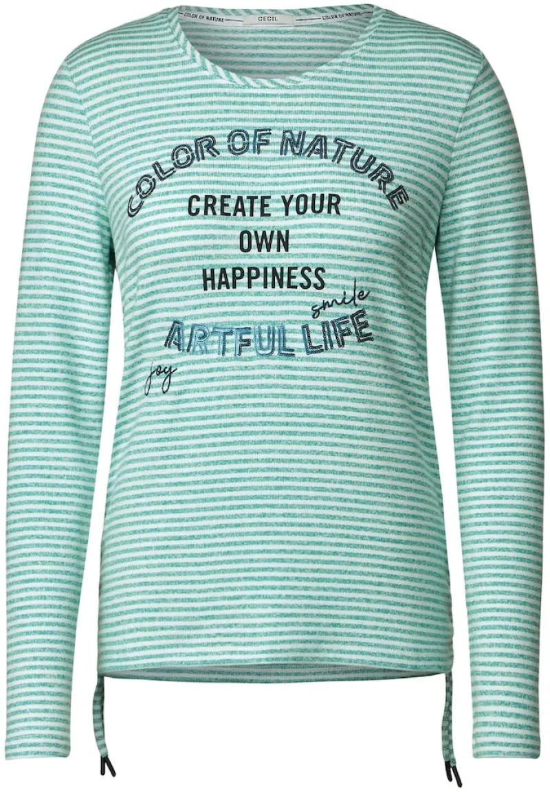 Cecil Shirts*Shirt mit Streifenmuster smaragd green melange