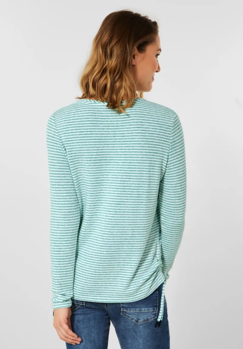 Cecil Shirts*Shirt mit Streifenmuster smaragd green melange
