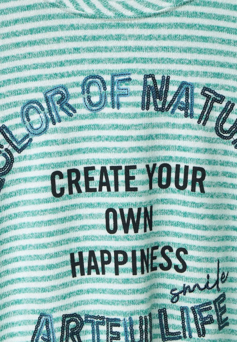 Cecil Shirts*Shirt mit Streifenmuster smaragd green melange