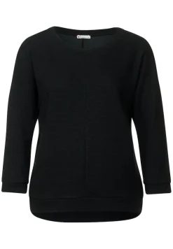 Street One Shirts*Shirt mit Struktur Black