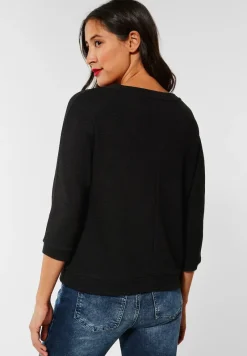 Street One Shirts*Shirt mit Struktur Black