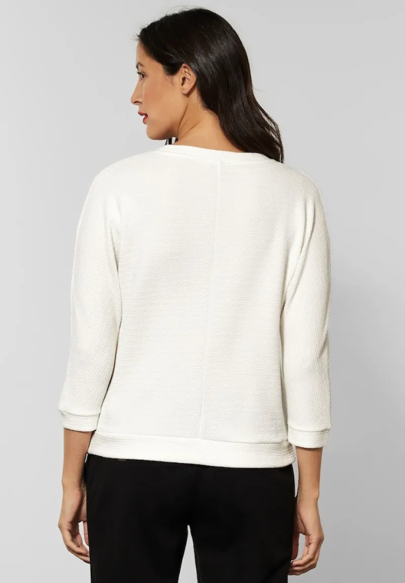 Street One Shirts*Shirt mit Struktur off white