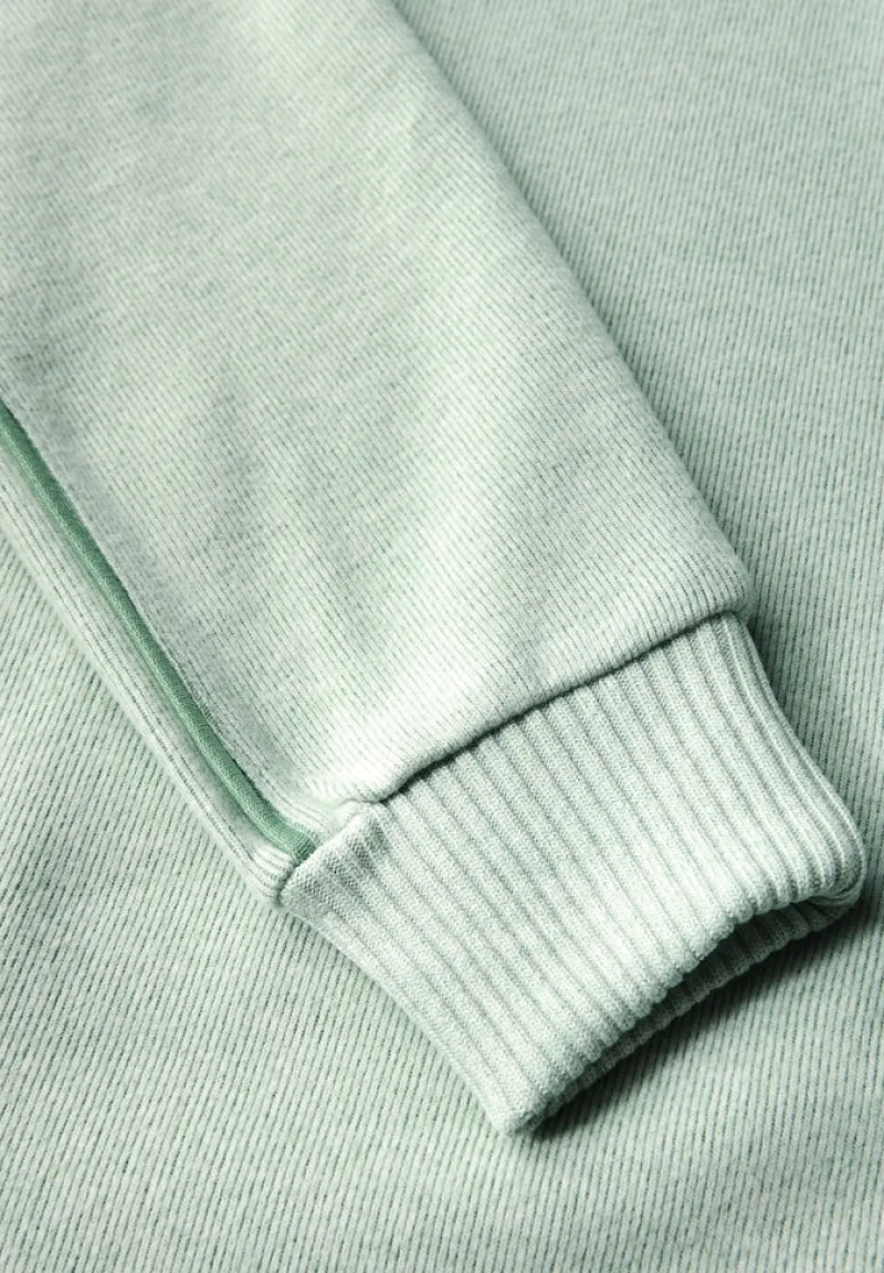 Street One Pullover & Sweatshirts*Shirt mit Tape Details serene green mel.