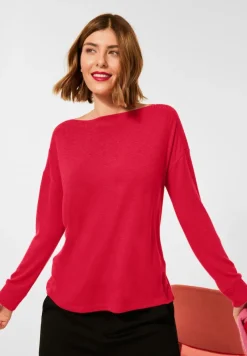Street One Shirts*Shirt mit U-Boot Ausschnitt beloved raspberry