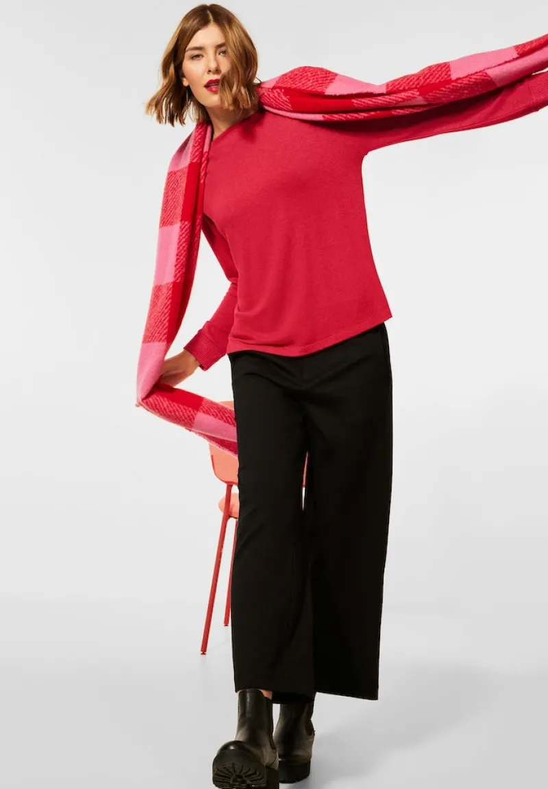 Street One Shirts*Shirt mit U-Boot Ausschnitt beloved raspberry