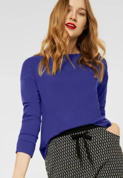 Street One Shirts*Shirt mit U-Boot Ausschnitt eminent blue