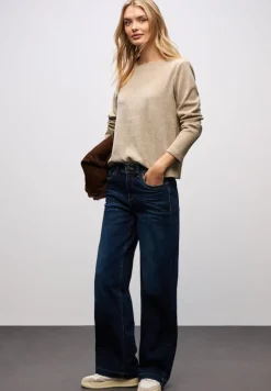 Street One Shirts*Shirt mit U-Boot-Ausschnitt sanded beige