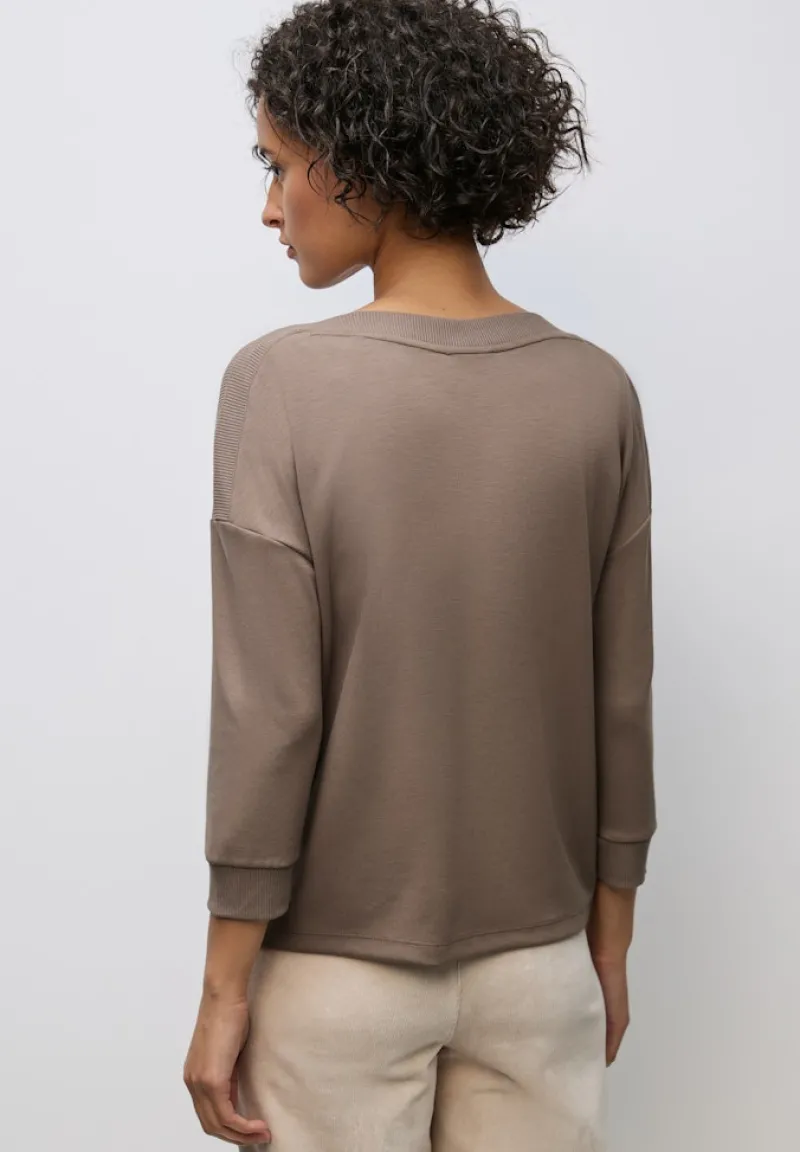 Street One Shirts*Shirt mit U-Boot-Ausschnitt silk brown