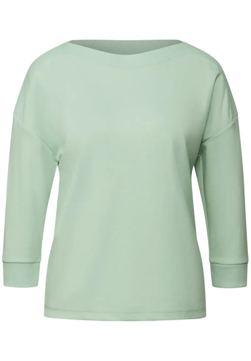 Street One Shirts*Shirt mit U-Boot-Ausschnitt serene green