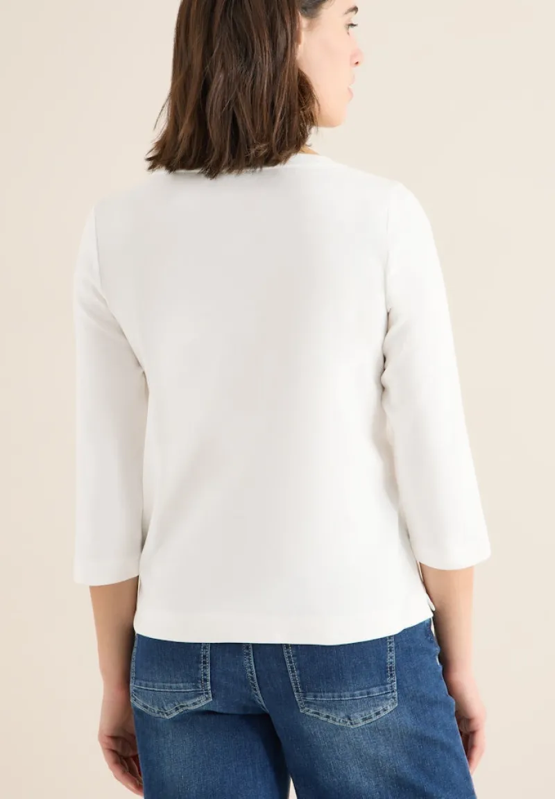 Cecil Shirts*Shirt mit Wording vanilla white