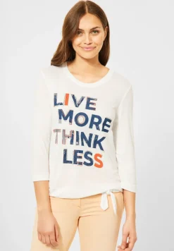 Cecil Shirts*Shirt mit Wordingprint vanilla white