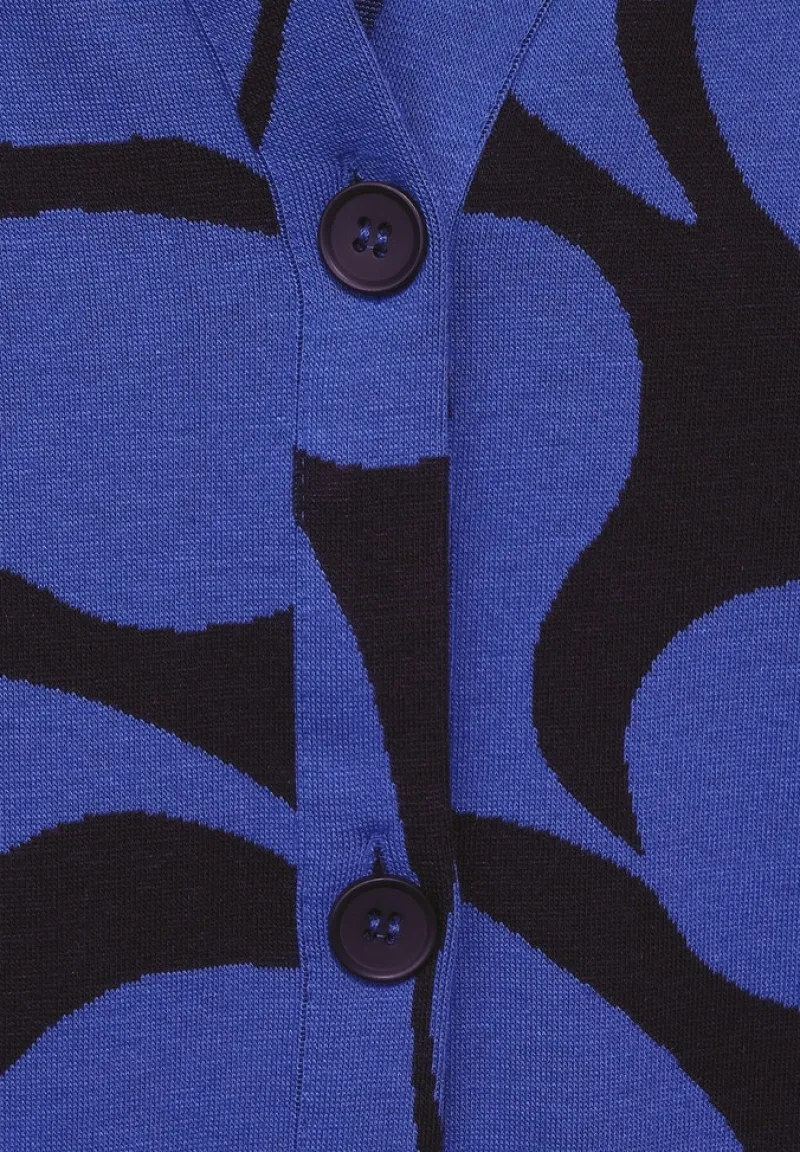 Street One Pullover & Sweatshirts*Shirtjacke mit Print eminent blue