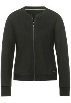 Street One Pullover & Sweatshirts*Shirtjacke mit Zipper bassy olive
