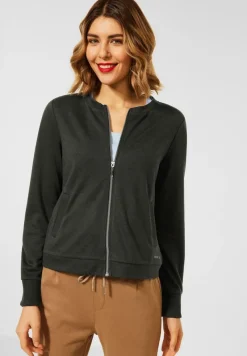 Street One Pullover & Sweatshirts*Shirtjacke mit Zipper bassy olive