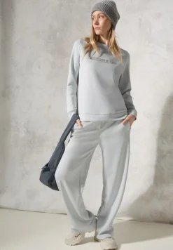 Cecil Pullover & Sweatshirts*Silk-Look Sweater mit Print platinum grey