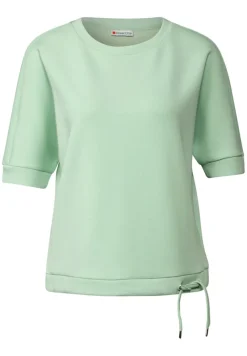 Street One Shirts*Silk-Look T-Shirt milky green