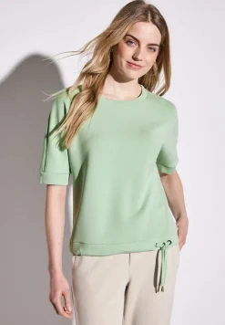 Street One Shirts*Silk-Look T-Shirt milky green