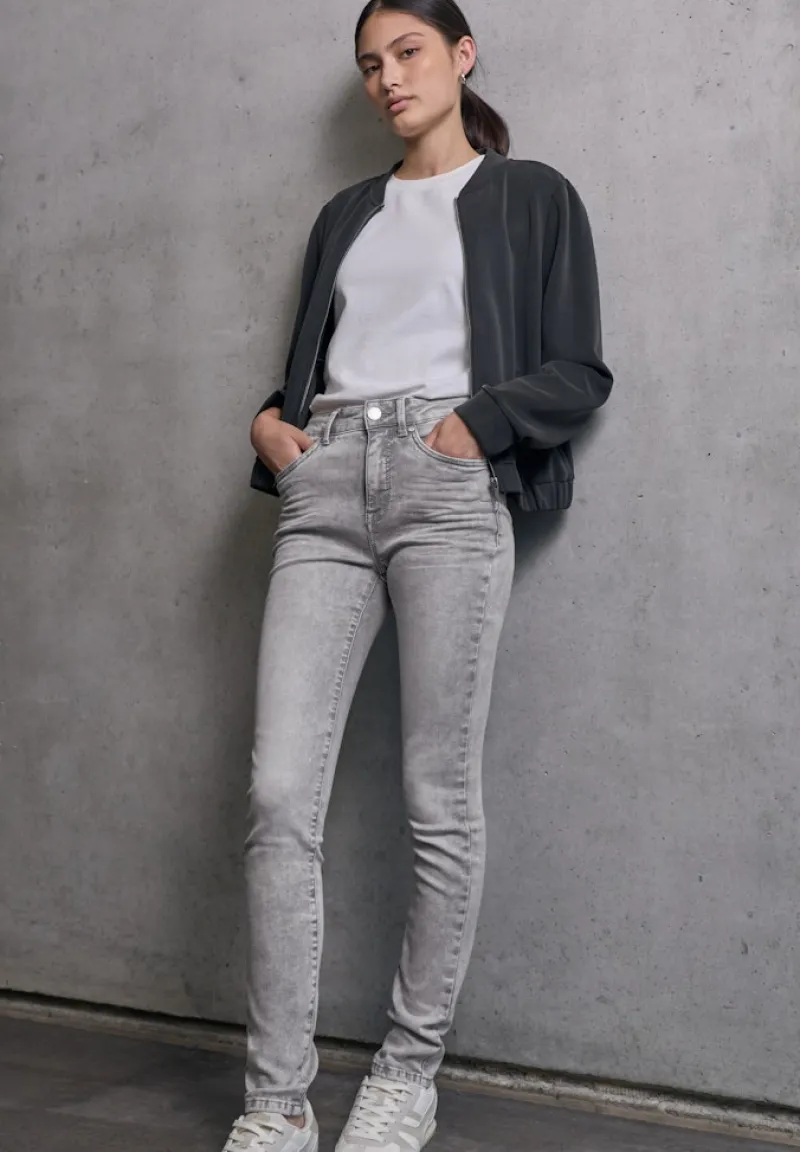 STREET ONE STUDIO Jeans*Skinny Fit Jeans light grey random