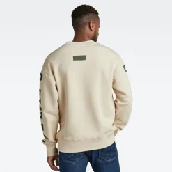 G-star Raw Pullover & Sweatshirts*Sleeve graphics loose r sw dk talc