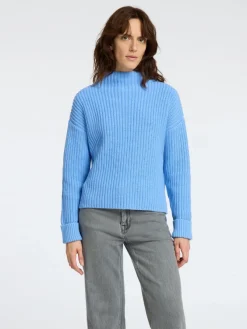 Selected Pullover & Sweatshirts*SLFSELMA LS KNIT PULLOVER NOOS cornflower blue