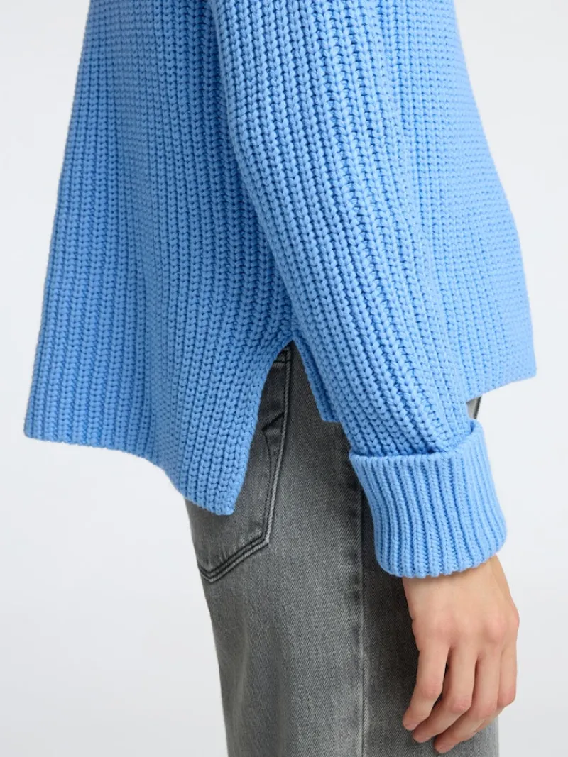 Selected Pullover & Sweatshirts*SLFSELMA LS KNIT PULLOVER NOOS cornflower blue