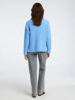 Selected Pullover & Sweatshirts*SLFSELMA LS KNIT PULLOVER NOOS cornflower blue